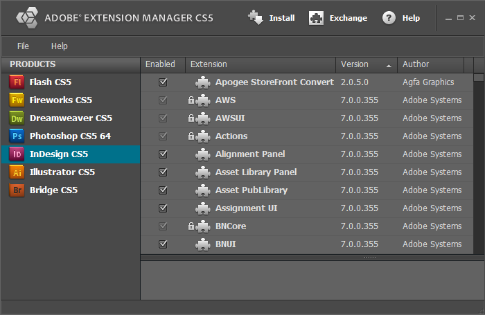 Apogee StoreFront InDesign converter extension