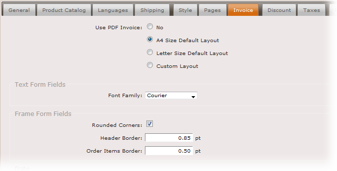 Apogee StoreFront pdf invoice