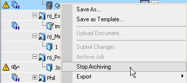 Stop Archiving contextual menu in Apogee Prepress