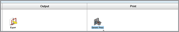 Generic Press task processor in System Overview window