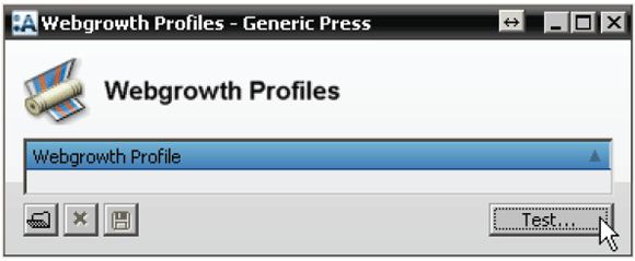 Webgrowth Profiles window